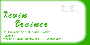 kevin breiner business card